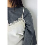 レースサテンアシメキャミソール | AZUL BY MOUSSY | 詳細画像7