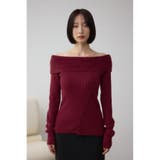 シャギーコンビオフショルダーニット | AZUL BY MOUSSY | 詳細画像36 