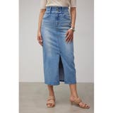HIGH WAIST SLIT DENIM SKⅢ | AZUL BY MOUSSY | 詳細画像12 