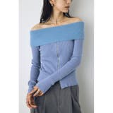 シャギーコンビジップオフショルニット | AZUL BY MOUSSY | 詳細画像16