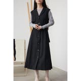 リネンライクジレワンピース | AZUL BY MOUSSY | 詳細画像1