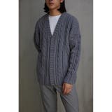 GRY | シェニールケーブルニットカーディガン | AZUL BY MOUSSY