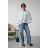 スウェットライクジャガードニット | AZUL BY MOUSSY | 詳細画像3