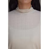 シアーリブハイネックトップス | AZUL BY MOUSSY | 詳細画像8 