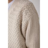 バスケット編みマットモールカーディガン | AZUL BY MOUSSY | 詳細画像9 