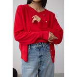 RED | 格上げ ドルマンニットカーディガン | AZUL BY MOUSSY