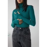 GRN | サムホールリブニットトップス | AZUL BY MOUSSY