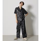T/H SATIN S/S PAJAMAS | AZUL BY MOUSSY | 詳細画像3