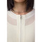 Wジップメッシュニットカーディガン | AZUL BY MOUSSY | 詳細画像8