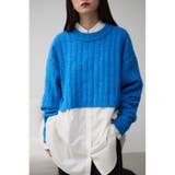 BLU | ショートケーブルニットトップス | AZUL BY MOUSSY