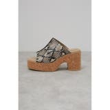 CENTER SEAM CORK WEDGE SANDALS | AZUL BY MOUSSY | 詳細画像24 