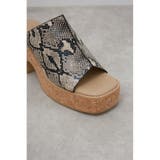 CENTER SEAM CORK WEDGE SANDALS | AZUL BY MOUSSY | 詳細画像27 