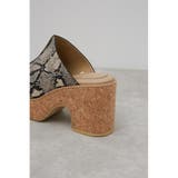CENTER SEAM CORK WEDGE SANDALS | AZUL BY MOUSSY | 詳細画像28 