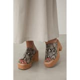 CENTER SEAM CORK WEDGE SANDALS | AZUL BY MOUSSY | 詳細画像32 