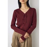 フェイクレイヤードレースアップニット | AZUL BY MOUSSY | 詳細画像20