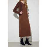 Wジップシャギーカーデセットニットワンピース | AZUL BY MOUSSY | 詳細画像17 