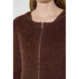 Wジップシャギーカーデセットニットワンピース | AZUL BY MOUSSY | 詳細画像22 