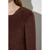 Wジップシャギーカーデセットニットワンピース | AZUL BY MOUSSY | 詳細画像23 