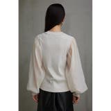 袖シアー袖リブトップス | AZUL BY MOUSSY | 詳細画像7 