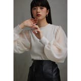 袖シアー袖リブトップス | AZUL BY MOUSSY | 詳細画像2 