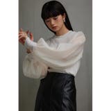 袖シアー袖リブトップス | AZUL BY MOUSSY | 詳細画像3 