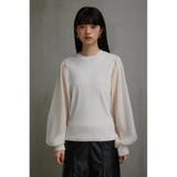 袖シアー袖リブトップス | AZUL BY MOUSSY | 詳細画像5 