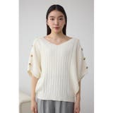 2WAYショルダーボタンニット | AZUL BY MOUSSY | 詳細画像12