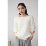 2WAYショルダーボタンニット | AZUL BY MOUSSY | 詳細画像2