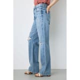 AZUL DENIM ダメージストレートデニム ロング丈 | AZUL BY MOUSSY | 詳細画像14