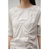 SOFT PONTE SHIRRING TEE | AZUL BY MOUSSY | 詳細画像7 