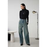 AZUL DENIM ラインストーンワイドデニム | AZUL BY MOUSSY | 詳細画像3
