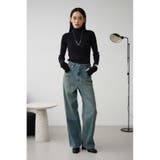 AZUL DENIM ラインストーンワイドデニム | AZUL BY MOUSSY | 詳細画像4