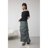 タックドレープチェックスカート | AZUL BY MOUSSY | 詳細画像14 