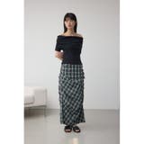 タックドレープチェックスカート | AZUL BY MOUSSY | 詳細画像15 