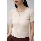 O/WHT1 | Wジップショートスリーブプルオーバー | AZUL BY MOUSSY