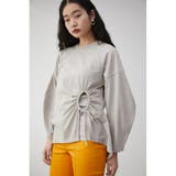 BEG | SIDE SHIRRING ASYMME CUT TOPS | AZUL BY MOUSSY