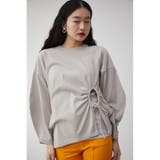 SIDE SHIRRING ASYMME CUT TOPS | AZUL BY MOUSSY | 詳細画像1 
