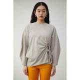 SIDE SHIRRING ASYMME CUT TOPS | AZUL BY MOUSSY | 詳細画像4 