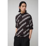 総柄ロゴジャガードビッグニットトップス | AZUL BY MOUSSY | 詳細画像12