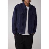 D/NVY3 | ネップ入りシャツブルゾン | AZUL BY MOUSSY