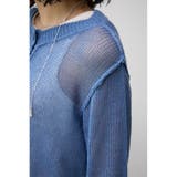 シアークルーネックボタンカーディガン | AZUL BY MOUSSY | 詳細画像30