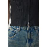 Wジップショートスリーブ配色リブプルオーバー | AZUL BY MOUSSY | 詳細画像20