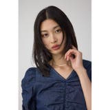 フロントギャザースリーブブラウス | AZUL BY MOUSSY | 詳細画像12