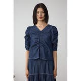 フロントギャザースリーブブラウス | AZUL BY MOUSSY | 詳細画像15 