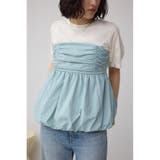 L/GRN1 | ペプラムバルーントップス | AZUL BY MOUSSY