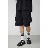 BLK | ストレッチスラブ天竺カーゴショーツ | AZUL BY MOUSSY