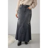 AZUL DENIM ダメージマーメイドスカート | AZUL BY MOUSSY | 詳細画像2