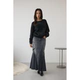 AZUL DENIM ダメージマーメイドスカート | AZUL BY MOUSSY | 詳細画像3