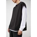 BLK | VEST SET LONG TEE | AZUL BY MOUSSY