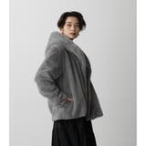 FLUFFY HOODIE SHORT COAT | AZUL BY MOUSSY | 詳細画像32